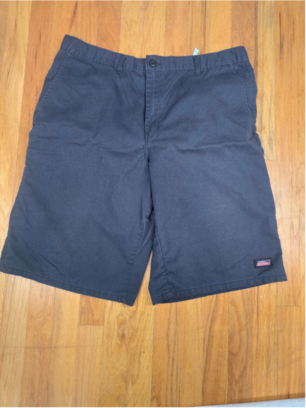 Men's Dickies Flat Front Shorts Black Size 38